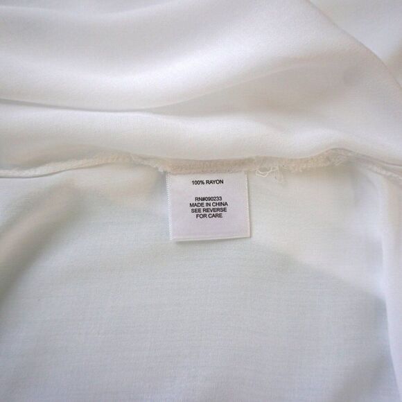 Pacsun LA Hearts Boyfriends Shirt White Button Down Oversized Sz M Paper Thin - Picture 10 of 10